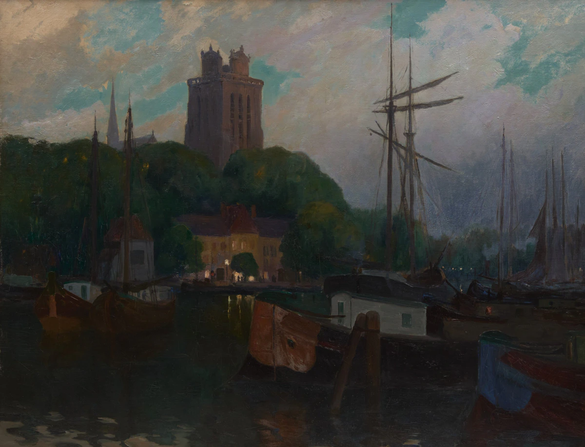 Dordrecht at Twilight by Maurice Galbraith Cullen