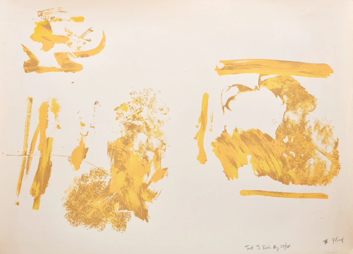 Jack Hamilton Bush, Flood, silkscreen in colours