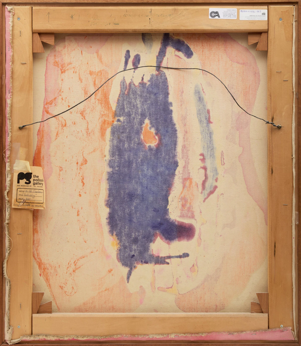 Kathleen Margaret Graham, Forbidden, acrylic and chalk on canvas, 1971 - view 3