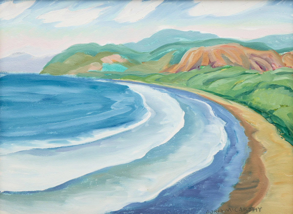 Doris Jean McCarthy, The Waves from La Palm, oil on panel