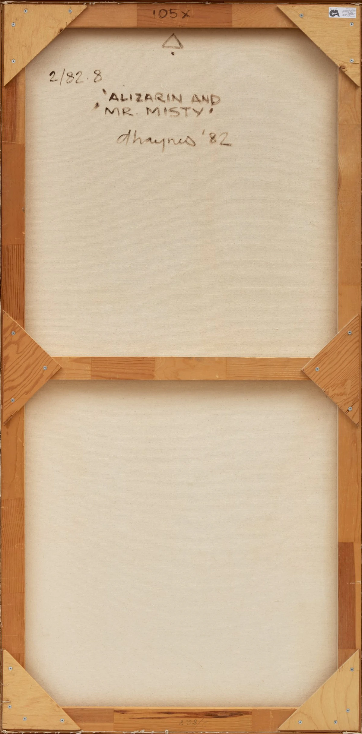 Douglas Hector Haynes, Alizarin and Mr. Misty, 1982, acrylic on canvas - view 3