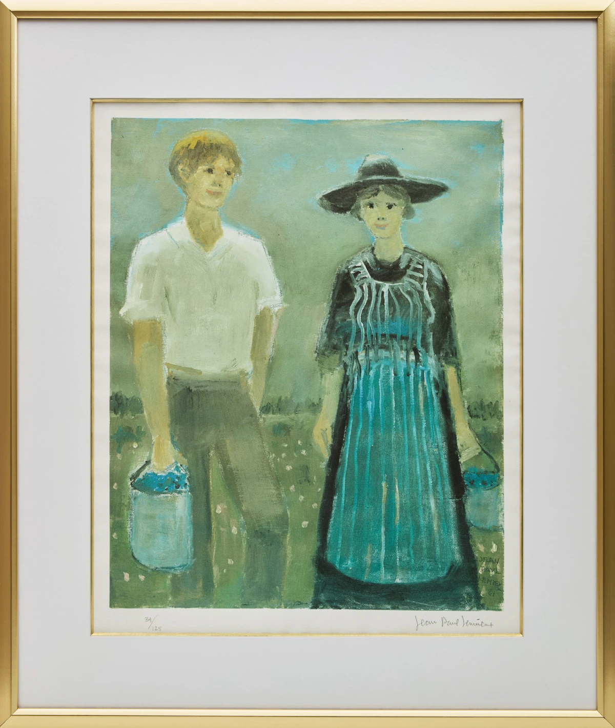 Jean Paul Lemieux, Maria Chapdelaine; La cueillette des bleuets, two colour lithographs - view 5