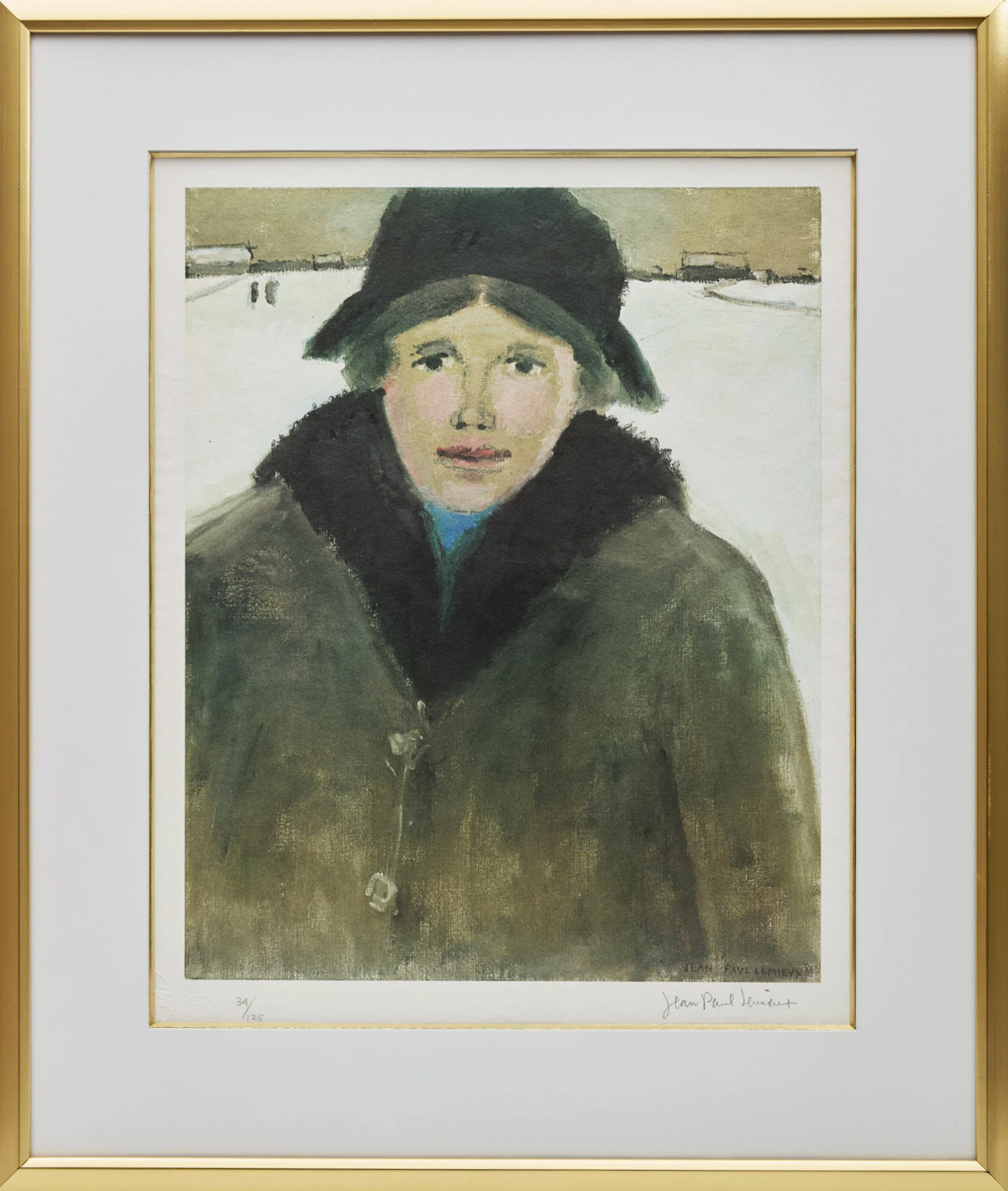 Jean Paul Lemieux, Maria Chapdelaine; La cueillette des bleuets, two colour lithographs - view 2