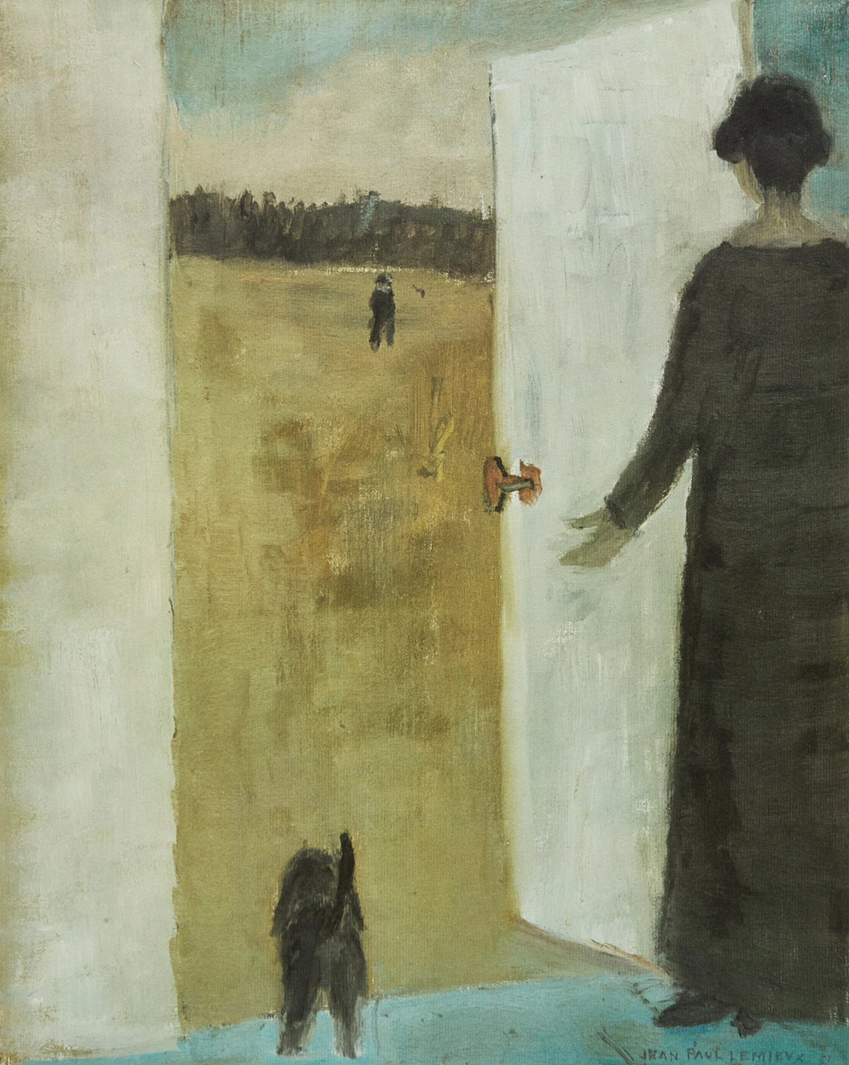 La visite; Les mille avés by Jean Paul Lemieux