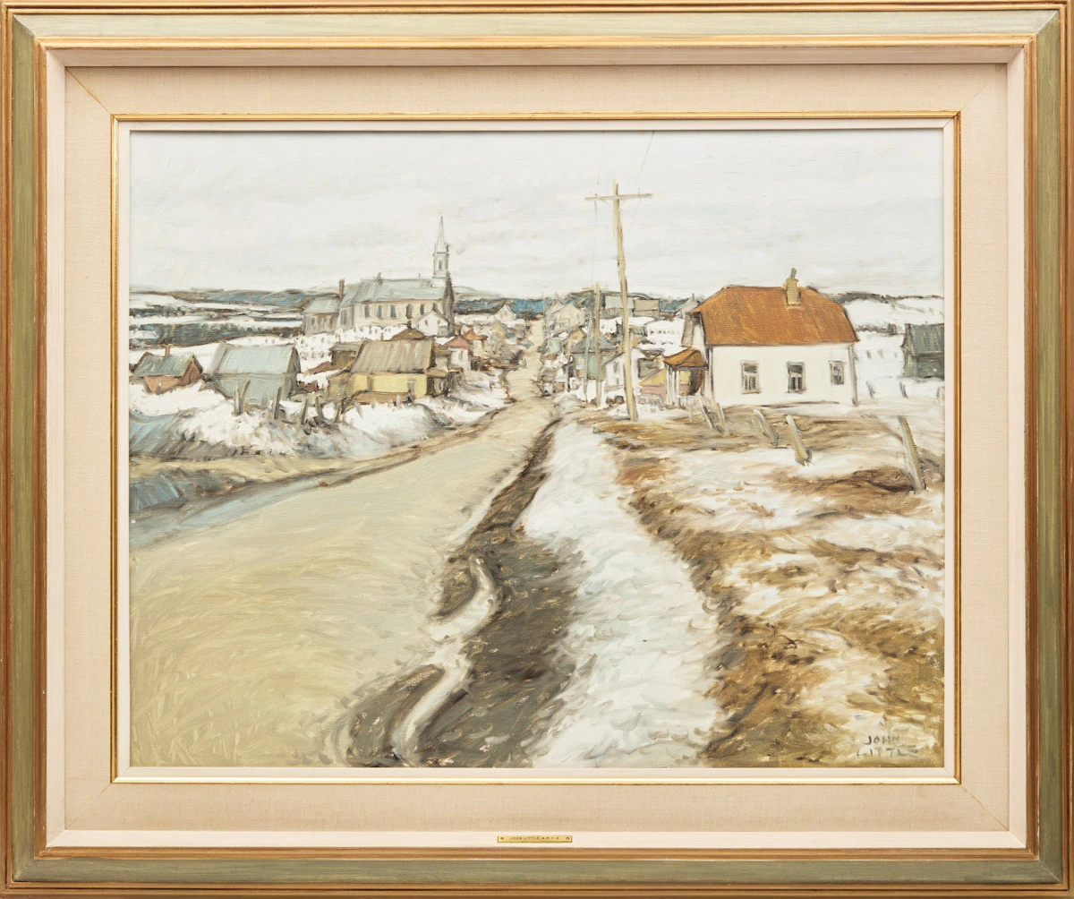 John Little, Une journée d'avril, St. Hilarion, Compté Charlevoix, oil on canvas, 1973 - view 2