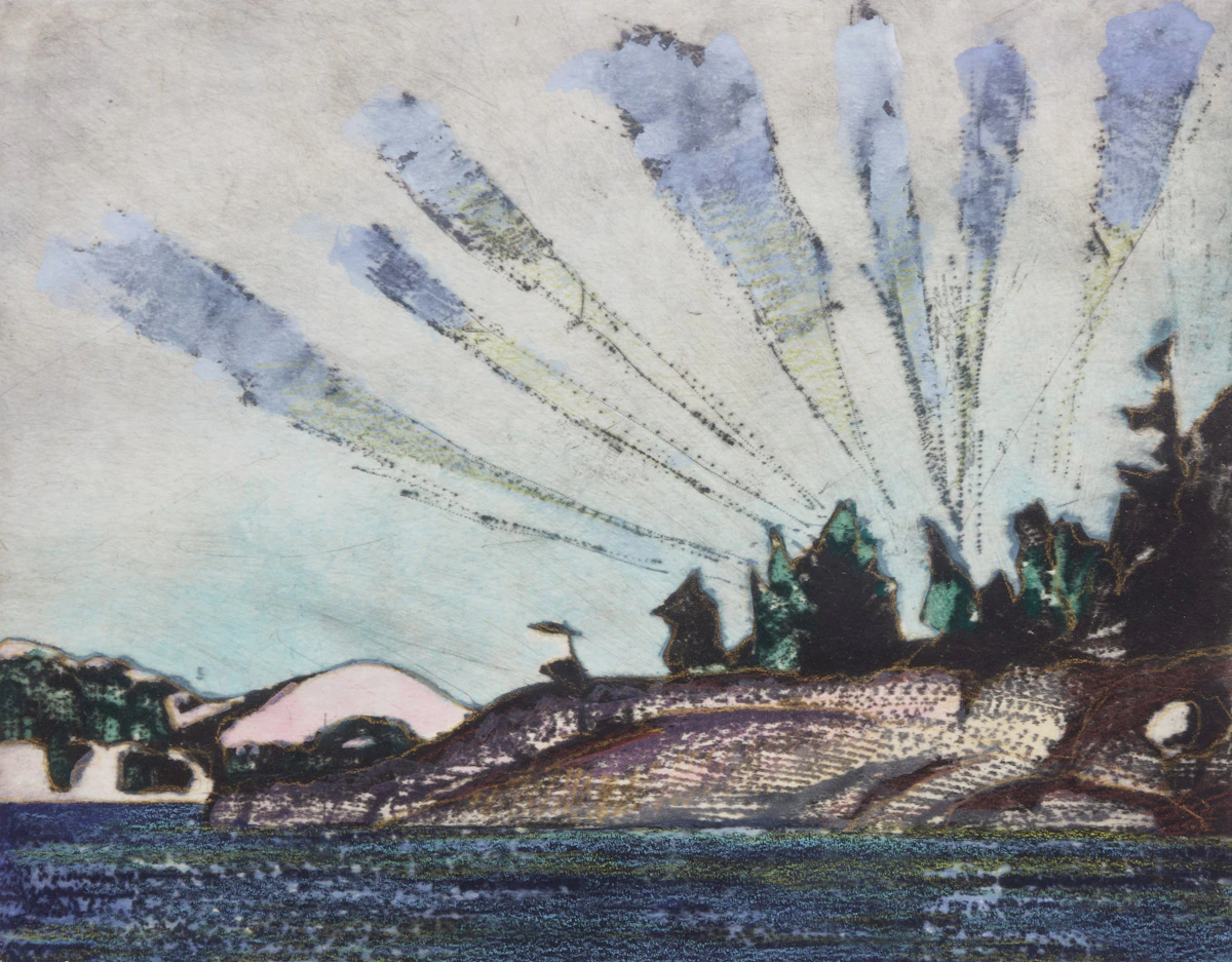 Brian Kelley, Three Untitled Landscapes from the Northern Textures Series, three etchings - view 4