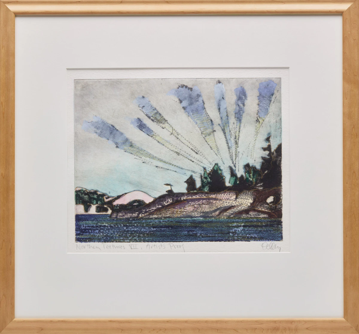 Brian Kelley, Three Untitled Landscapes from the Northern Textures Series, three etchings - view 5