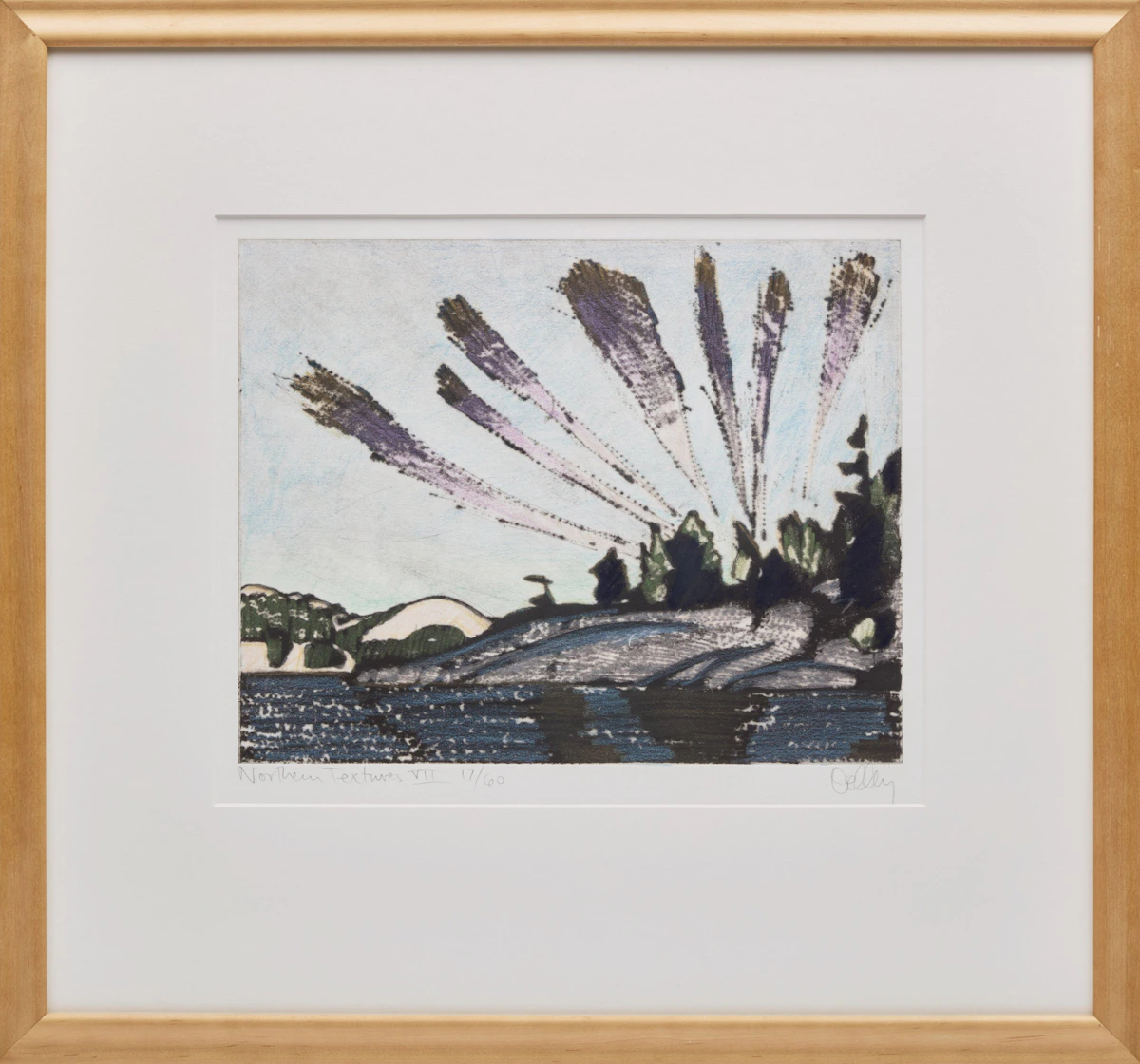 Brian Kelley, Three Untitled Landscapes from the Northern Textures Series, three etchings - view 2