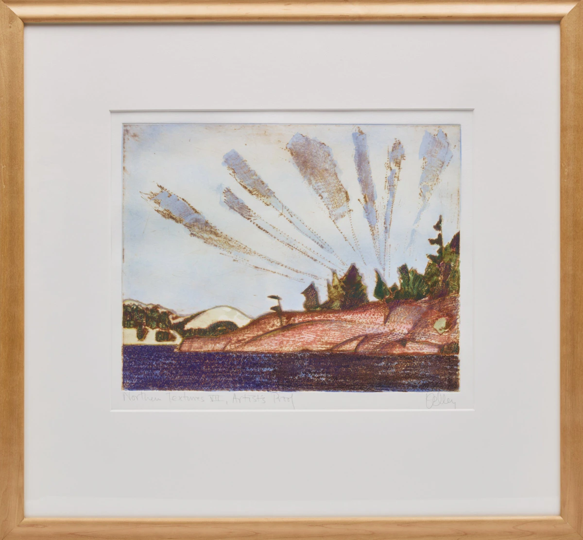 Brian Kelley, Three Untitled Landscapes from the Northern Textures Series, three etchings - view 8