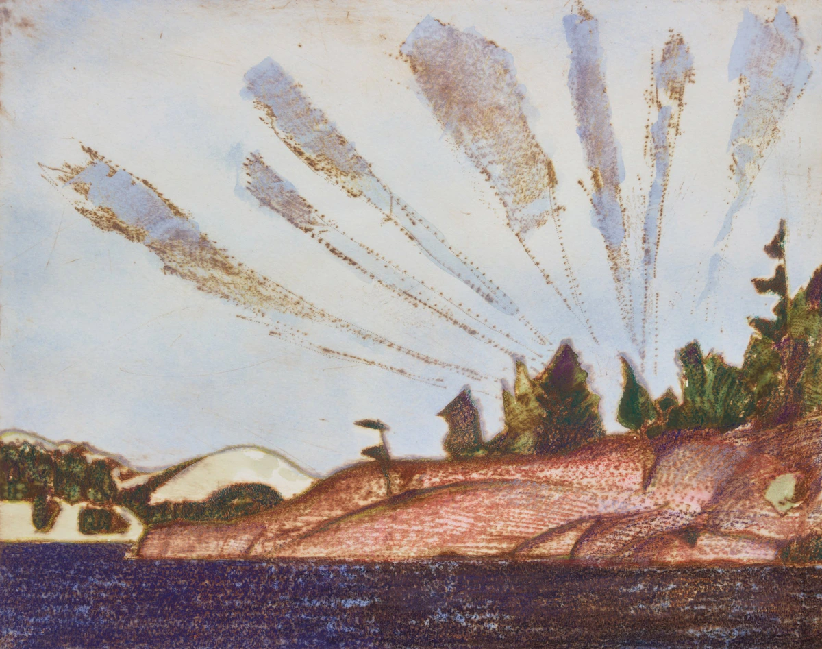 Brian Kelley, Three Untitled Landscapes from the Northern Textures Series, three etchings - view 7