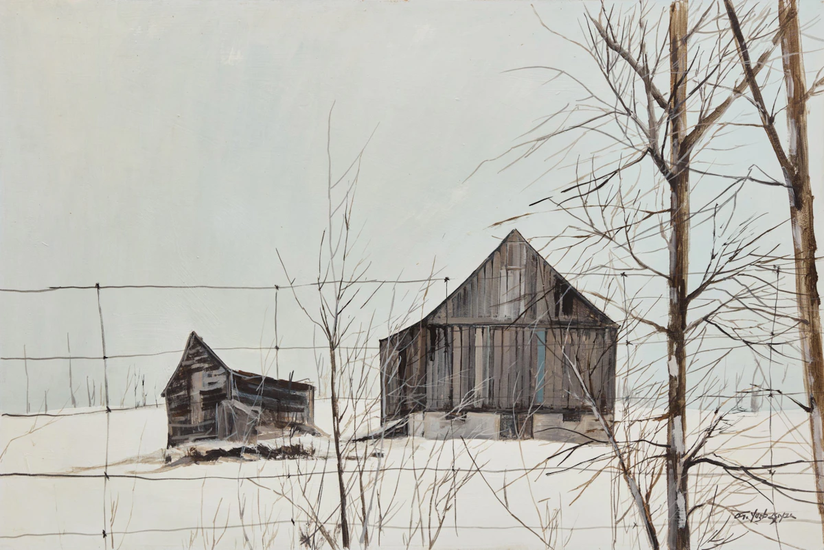 Barns in the Winter by Arto Yuzbasiyan