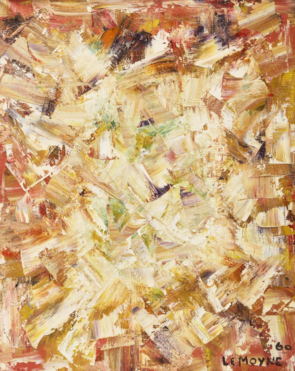 Serge Lemoyne, Untitled Abstraction, 1960, oil on canvas