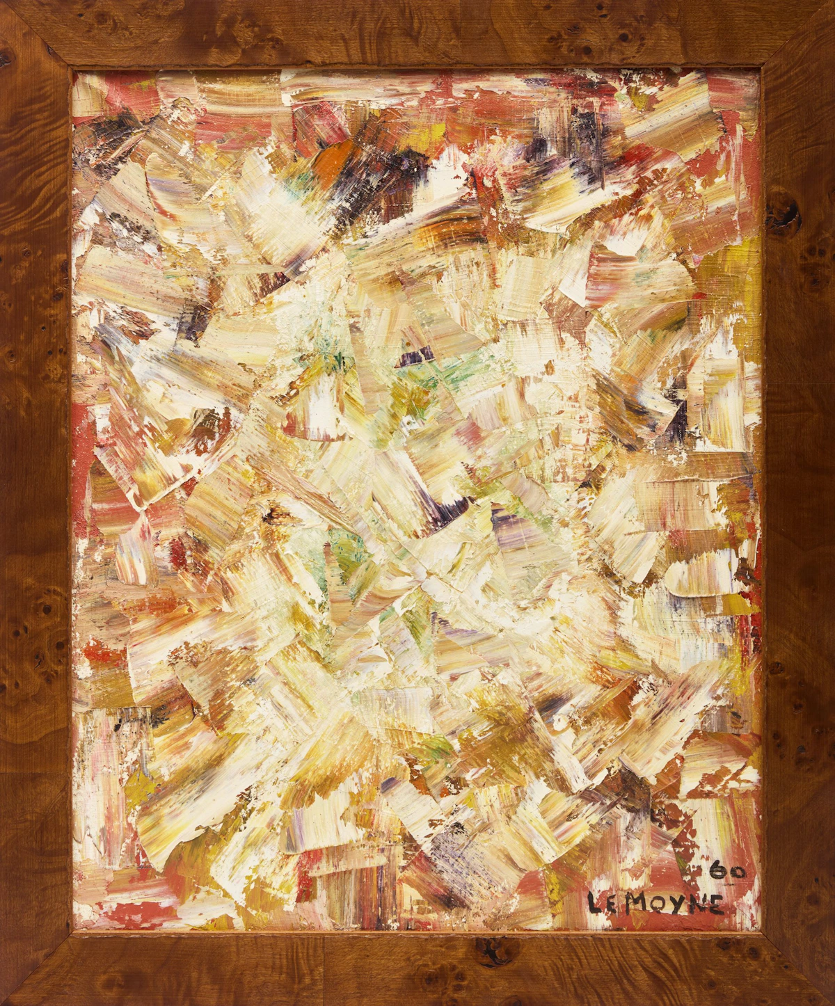 Serge Lemoyne, Untitled Abstraction, 1960, oil on canvas - view 2