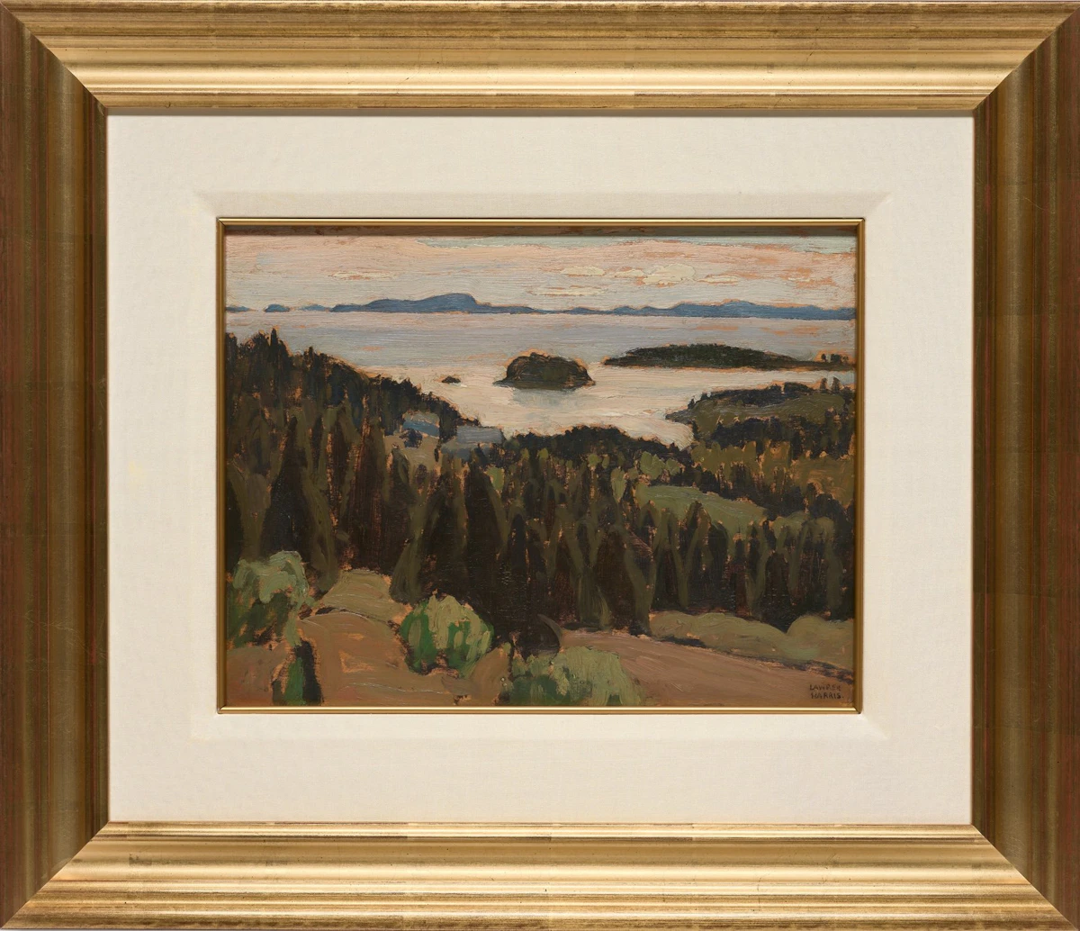 Lawren Stewart Harris, Distant View Over Lake Superior, oil on panel, 1921 - view 2