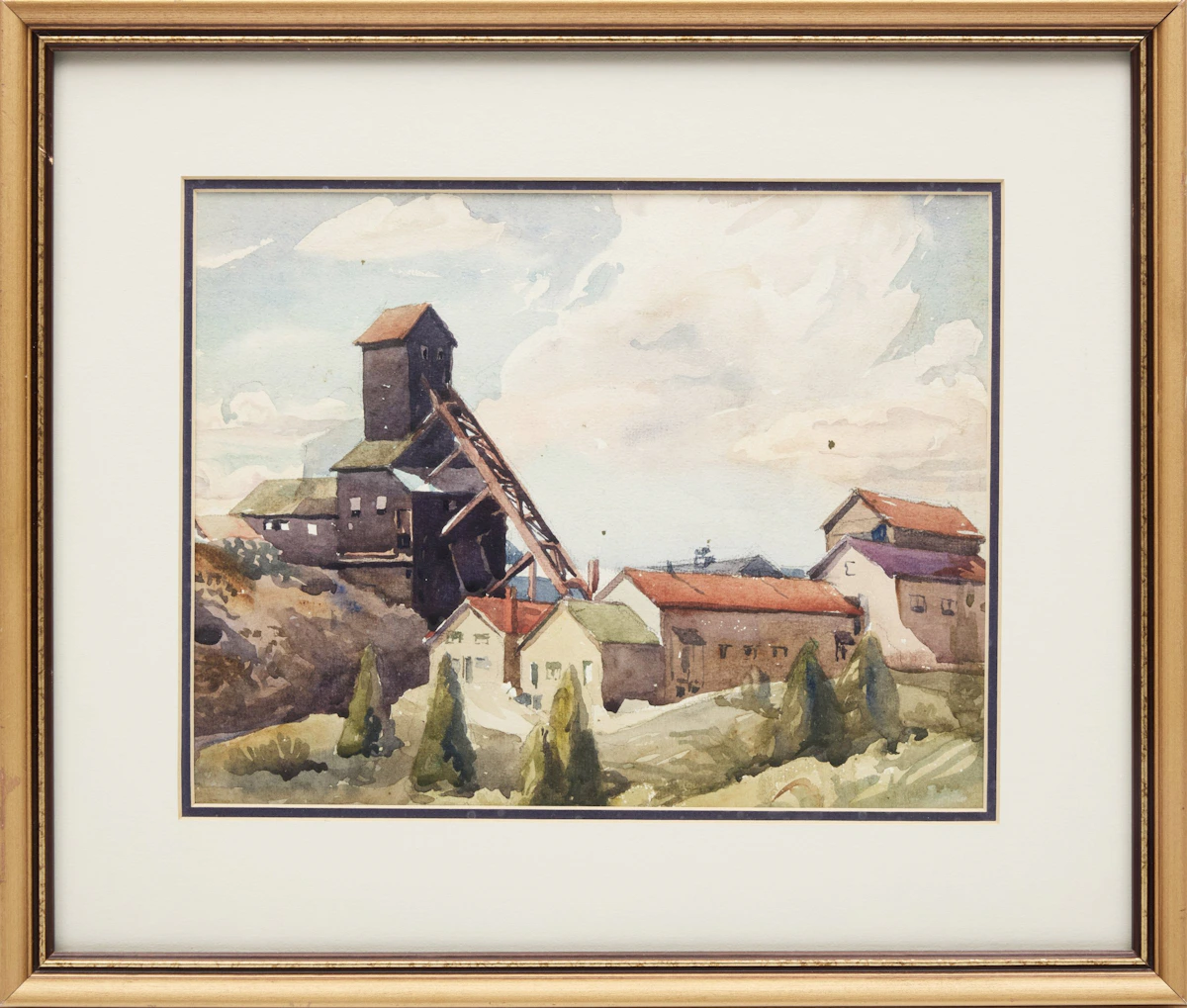 Frederick Alexander Fraser, Untitled (Mine Head in Northern Ontario), watercolour - view 2