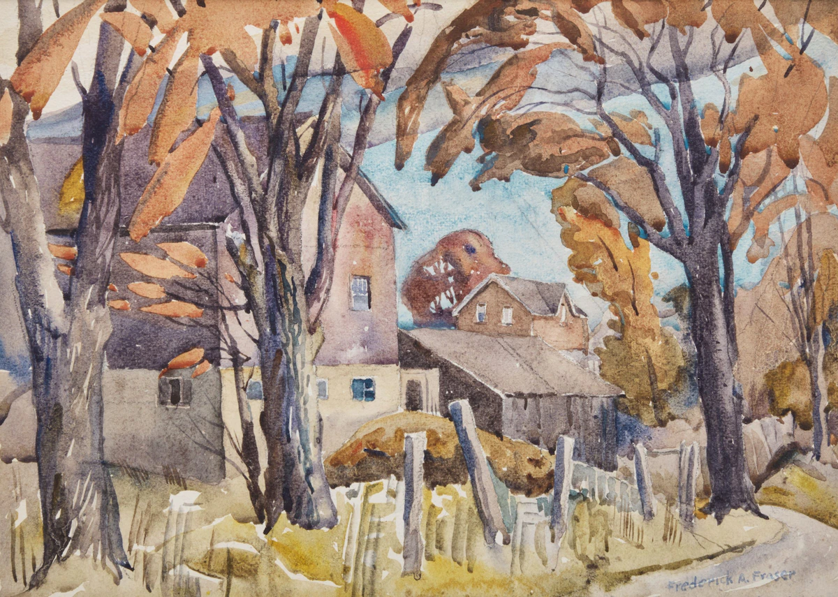 Entrance to the Farm by Frederick Alexander Fraser