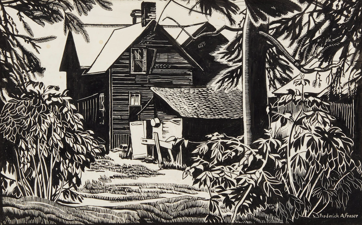 Untitled (Mrs. Mahood’s Backyard) by Frederick Alexander Fraser