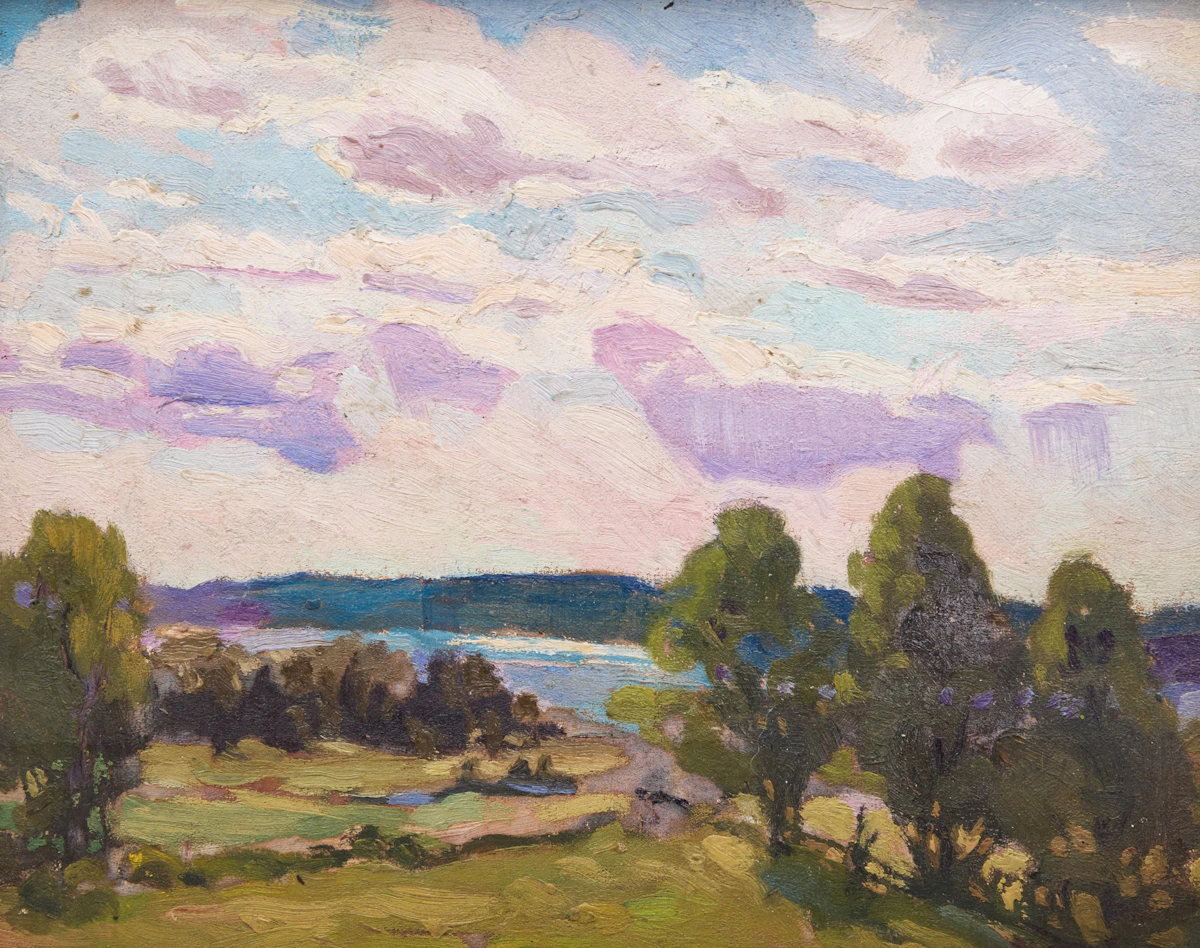 Untitled (Lake from Afar) by Frederick Alexander Fraser