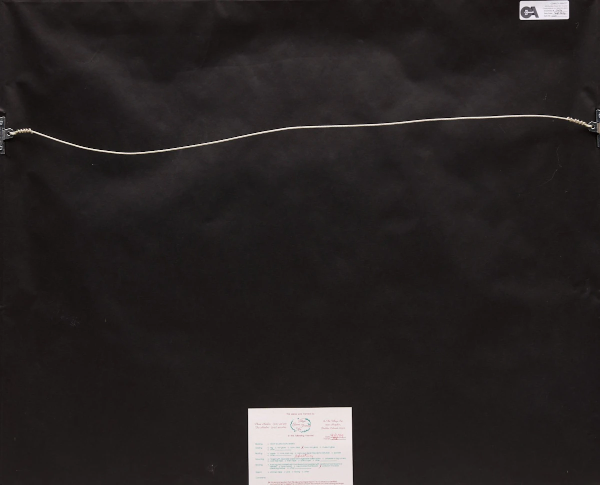 Guido Molinari, Untitled Abstraction, coloured inks - view 3
