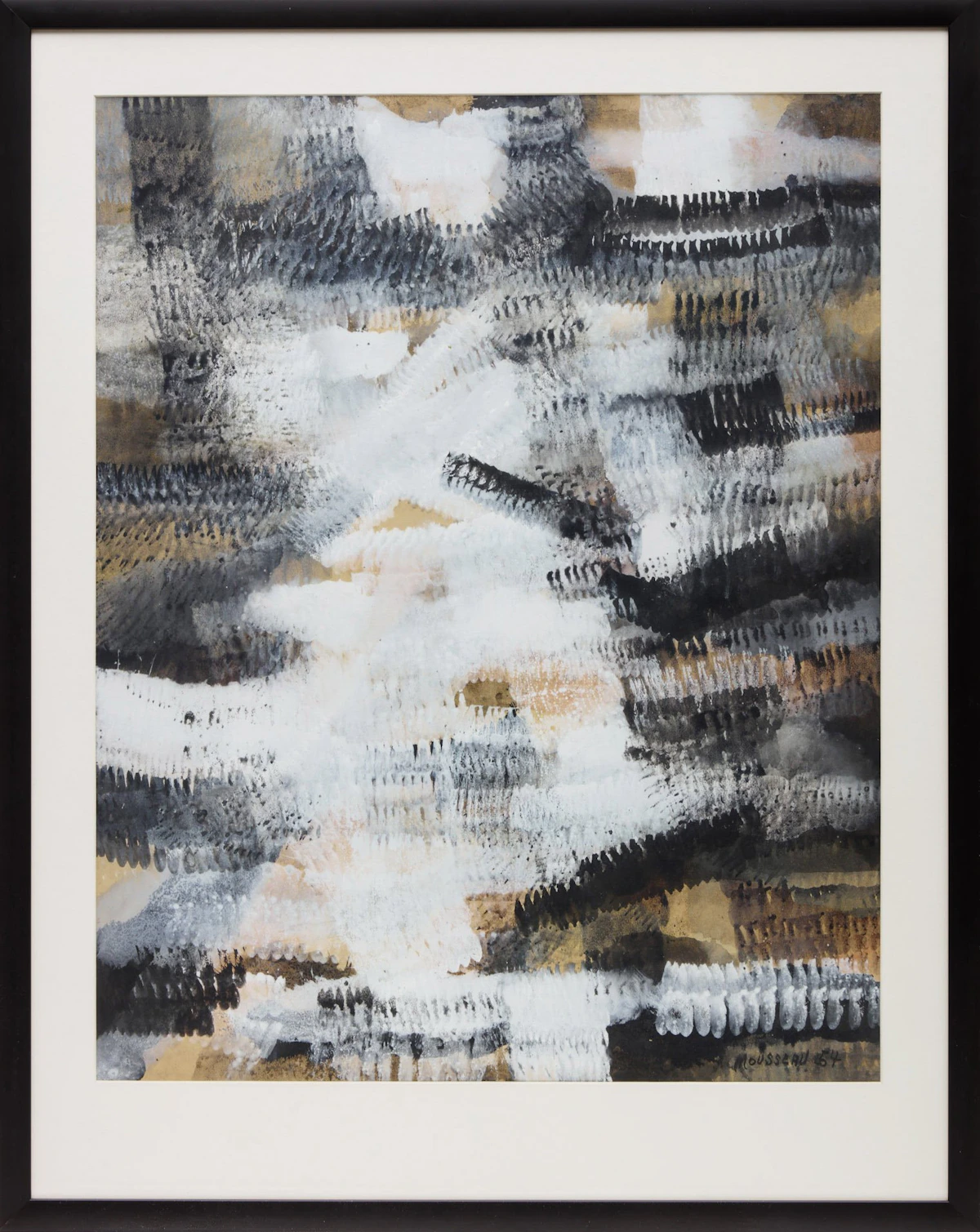 Jean-Paul Mousseau, Untitled Abstraction, gouache, 1964 - view 2