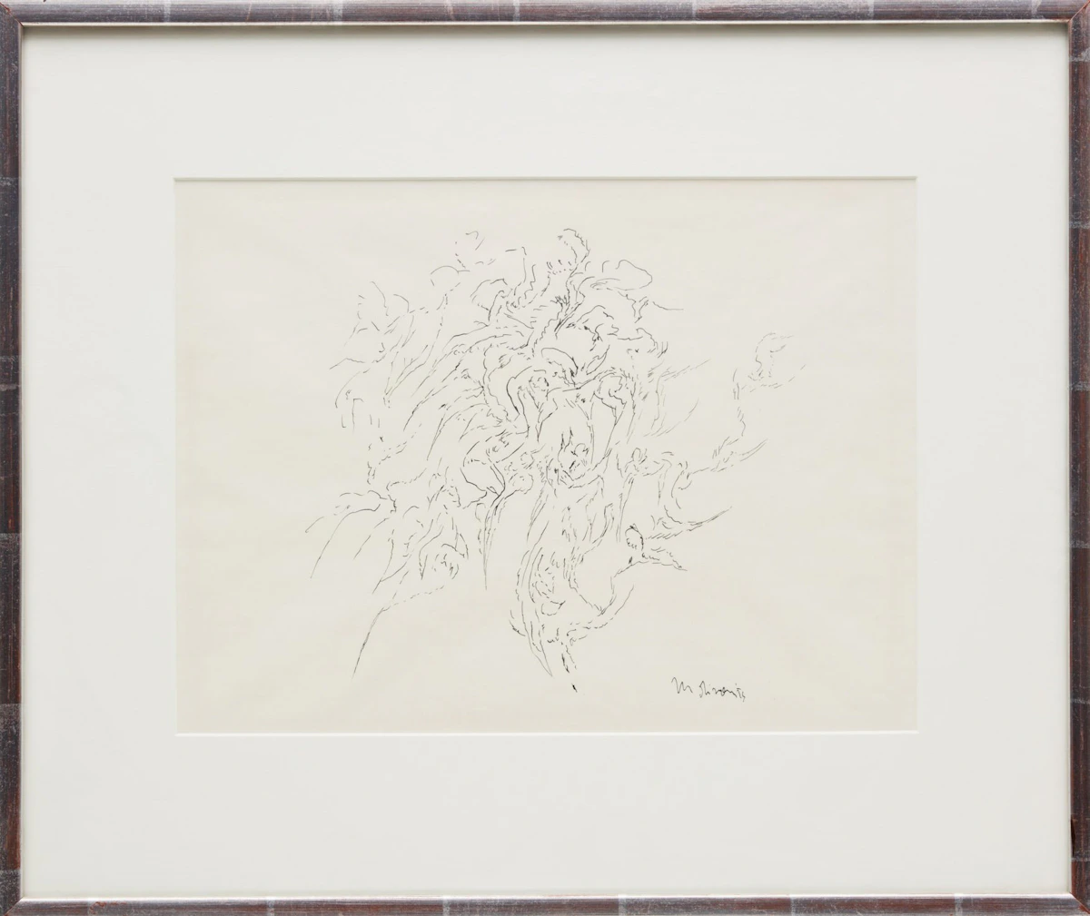 Guido Molinari, Untitled Abstraction, ink on paper, 1975 - view 2