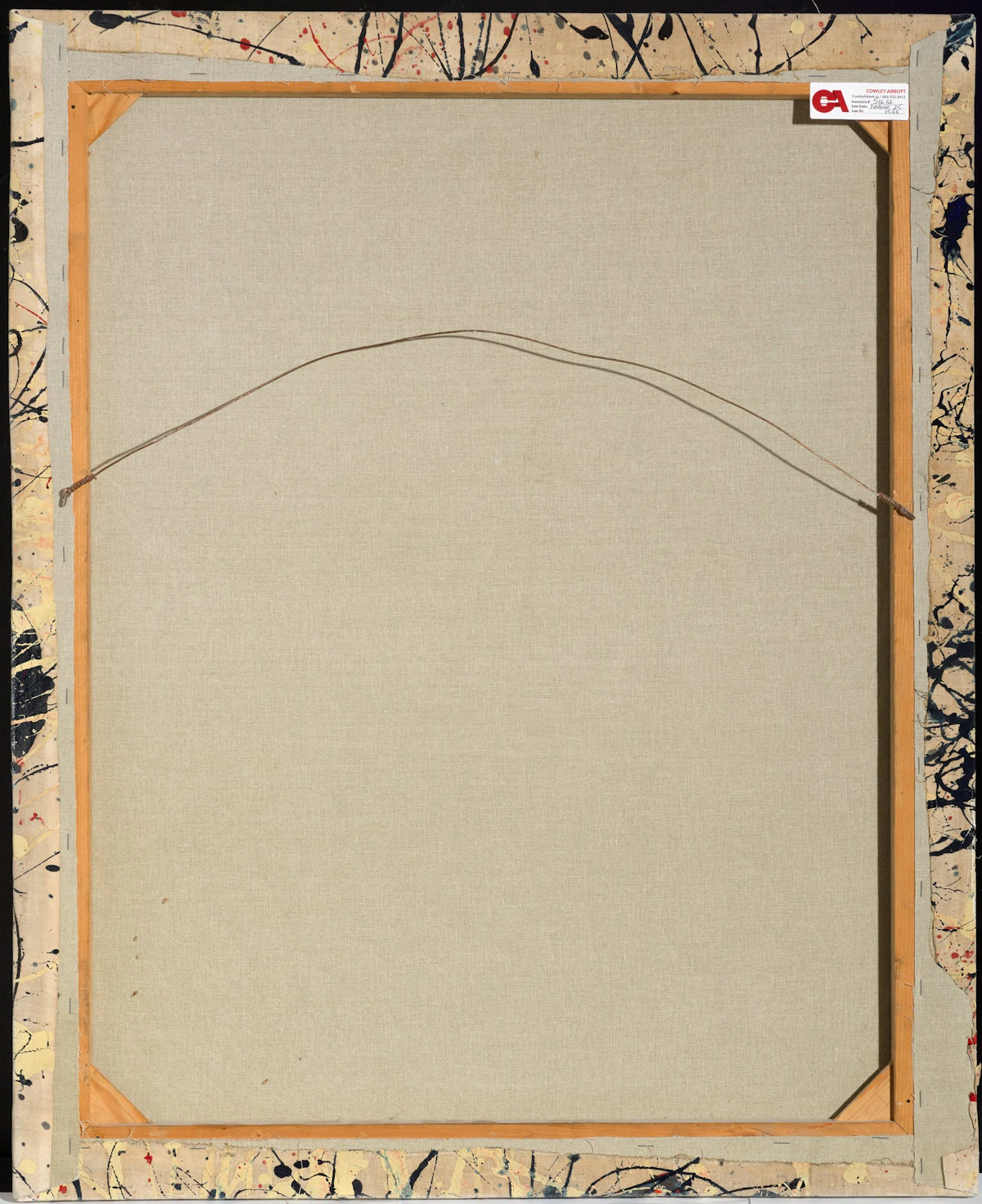 Guido Molinari, Sans titre, Duco (Nitrocellulose) paint on canvas, 1956 - view 2