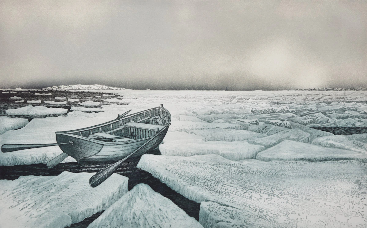 David Lloyd Blackwood, Brian and Martin Winsor, March 30, 1978, etching and aquatint