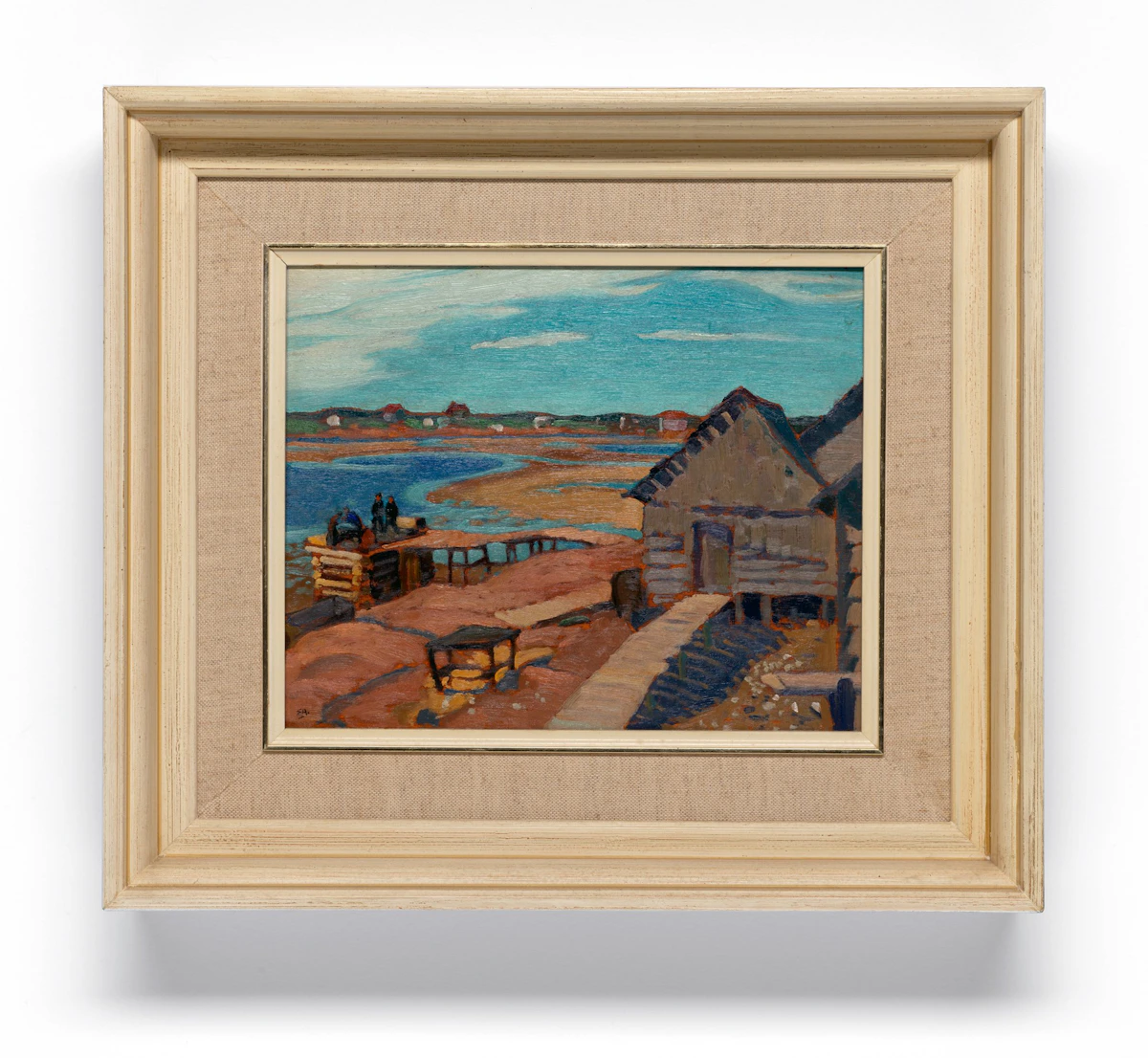 Edwin Headley Holgate, Low Tide—North Shore, Natashquan, oil on panel, 1930 - view 2
