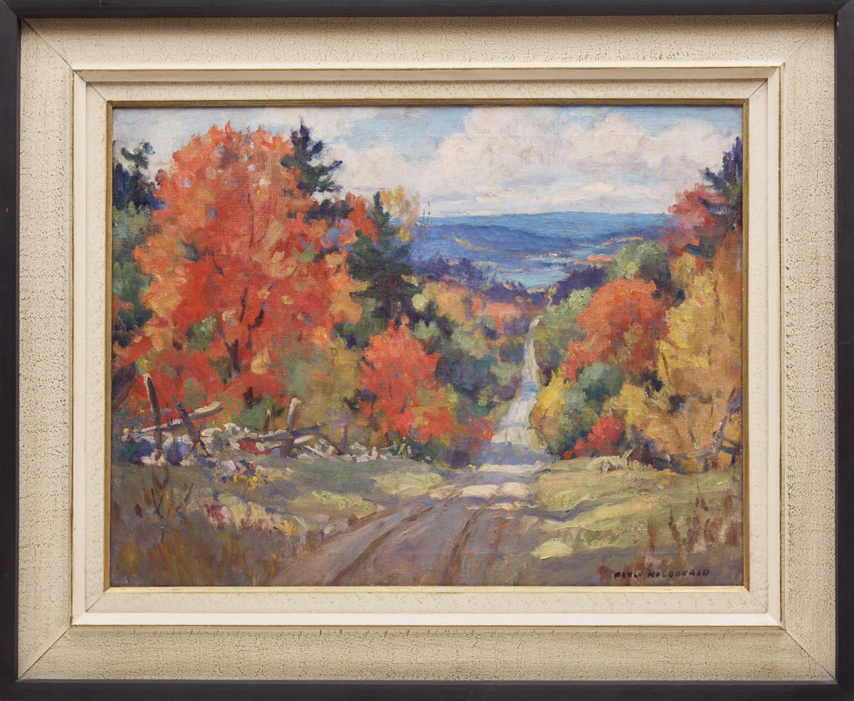 Manly Edward MacDonald, Country Road in Autumn, oil on canvas - view 2