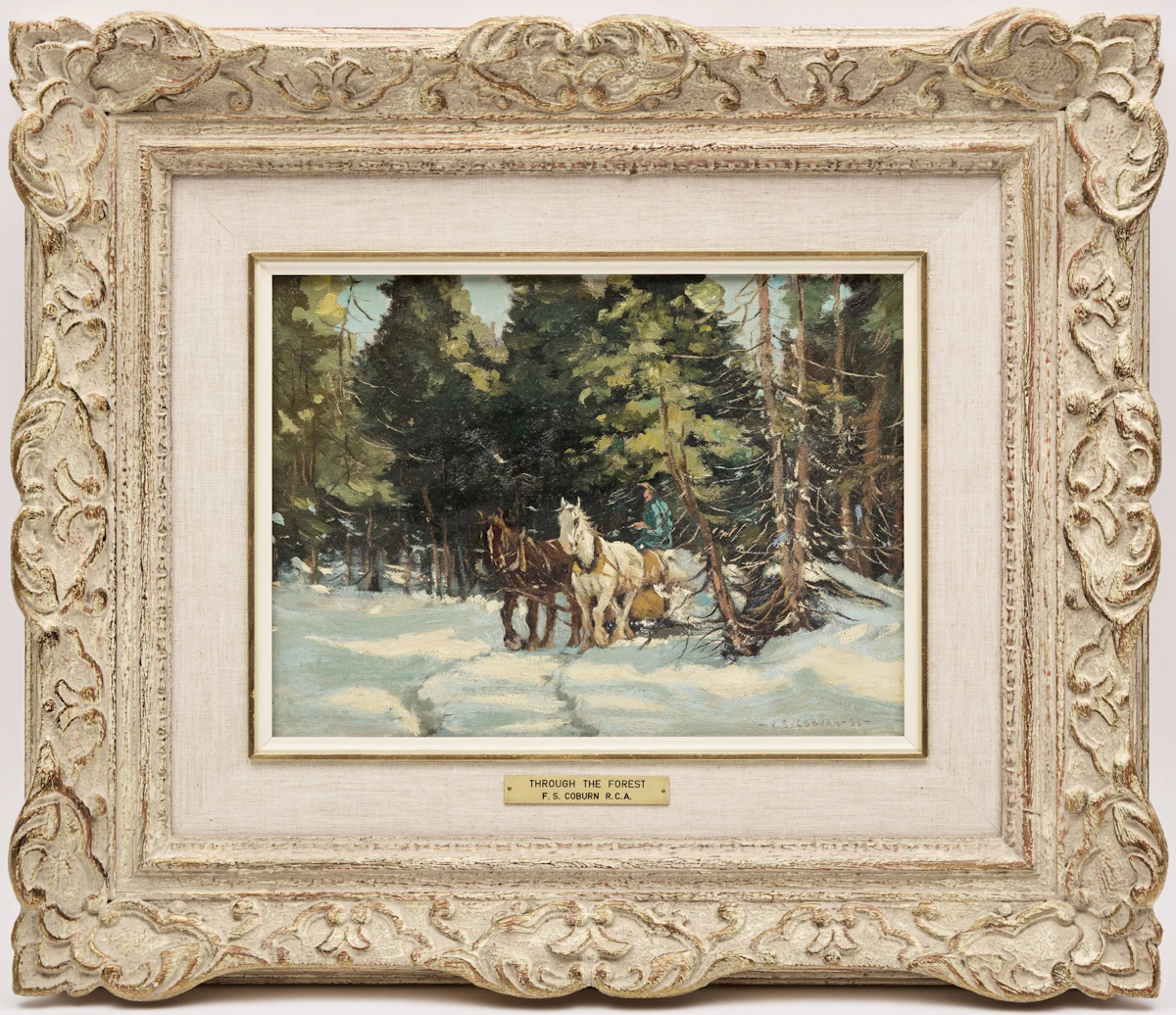 Frederick Simpson Coburn, Through the Forest, oil on canvas, 1936 - view 2