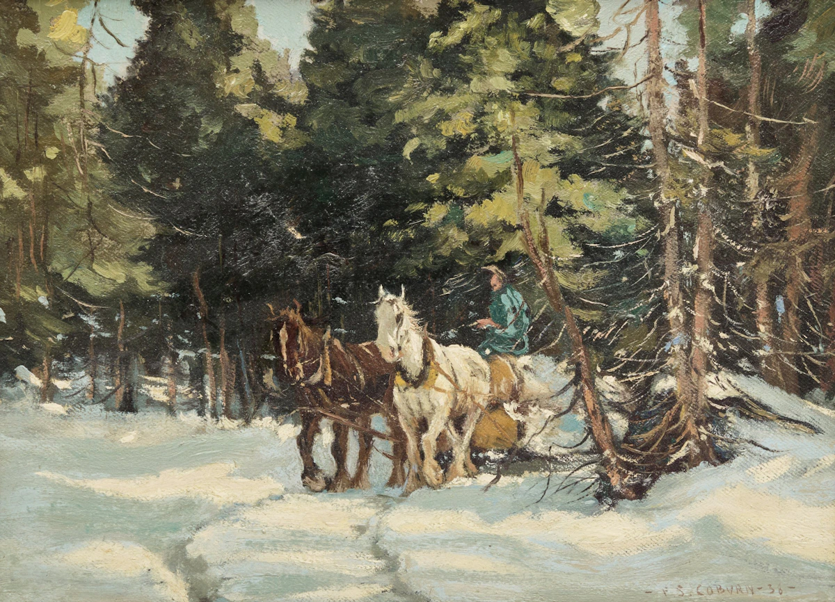 Frederick Simpson Coburn, Through the Forest, oil on canvas