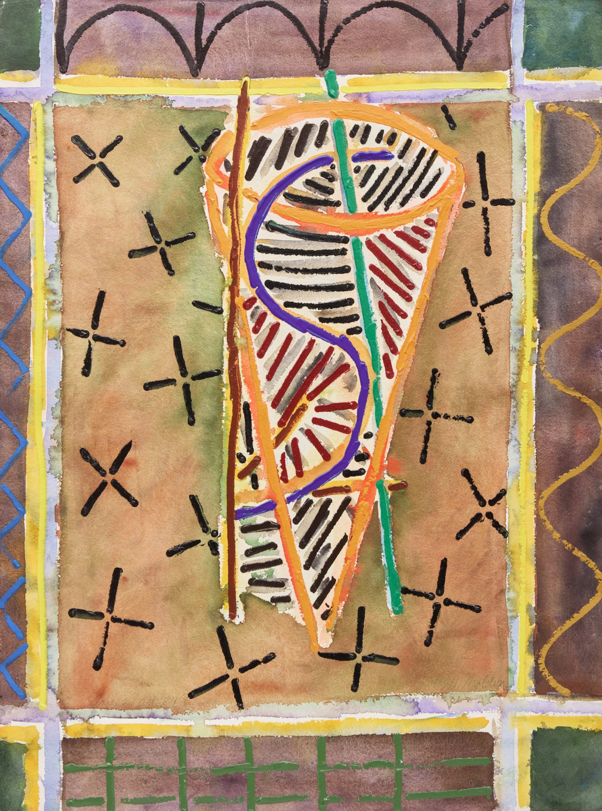 David Bolduc, Colares #2, mixed media on paper