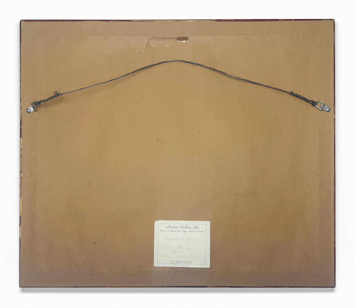 Margaret Shelton, Tunnel Mountain, watercolour on paper, 1950 - view 3