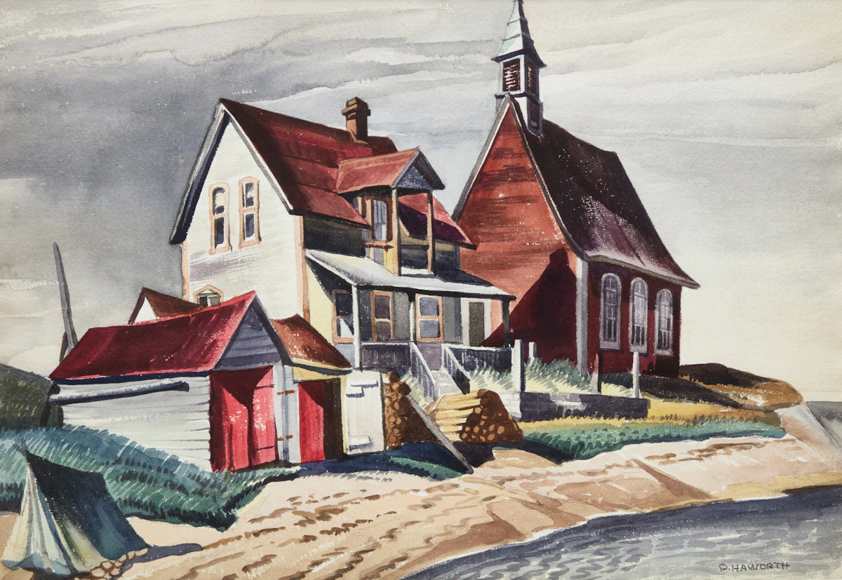 Presbyterian Church, Port au Persil, P.Q. by Peter Haworth