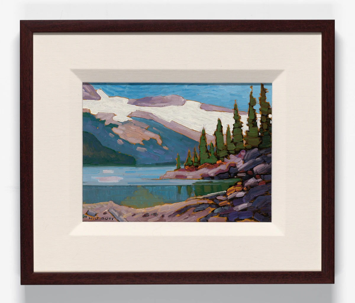 Nicholas J. Bott, Garibaldi Lake, oil on board - view 2