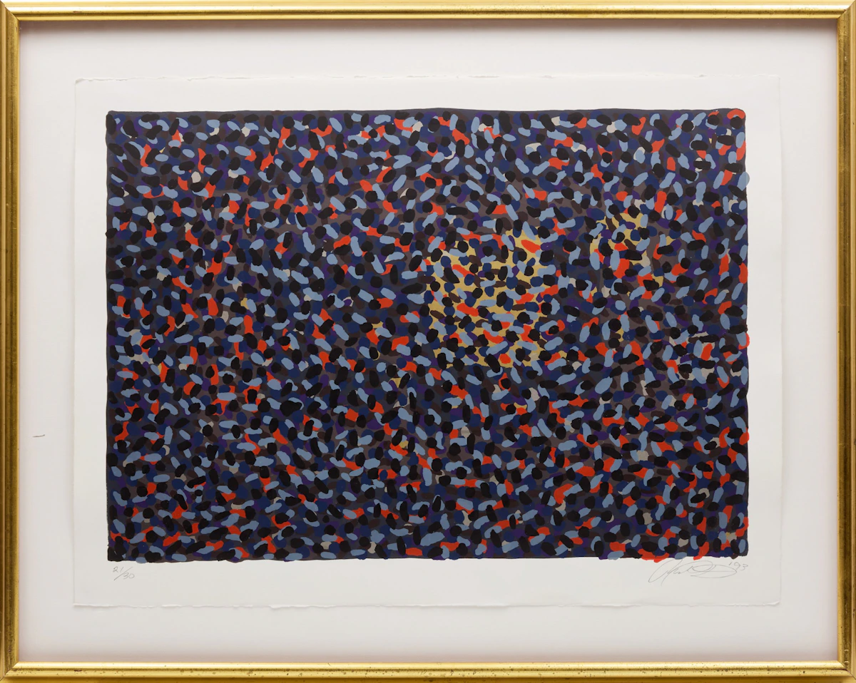 Richard Sturm, Untitled Abstraction, colour serigraph, 1993 - view 2