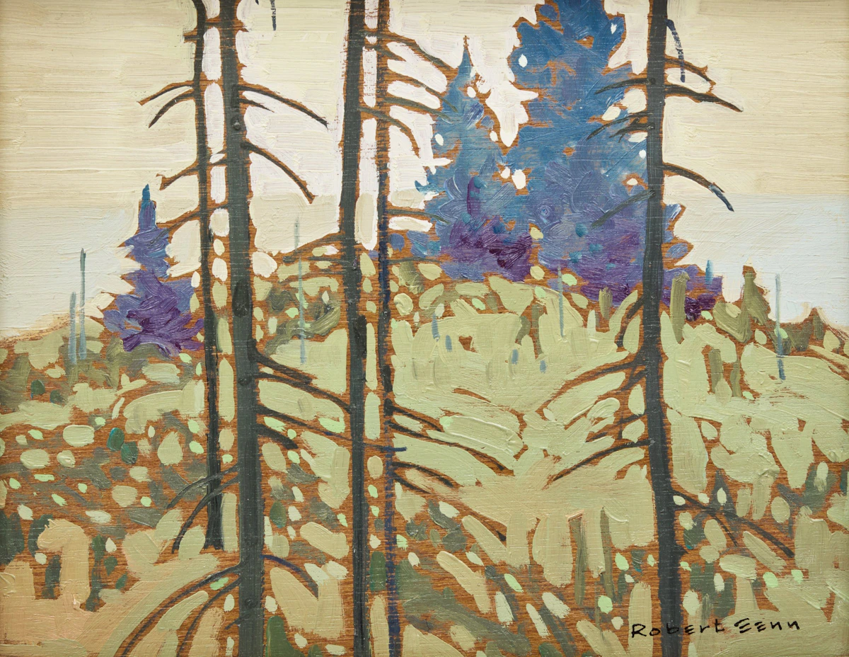 Robert Genn, Saturna South, oil on board