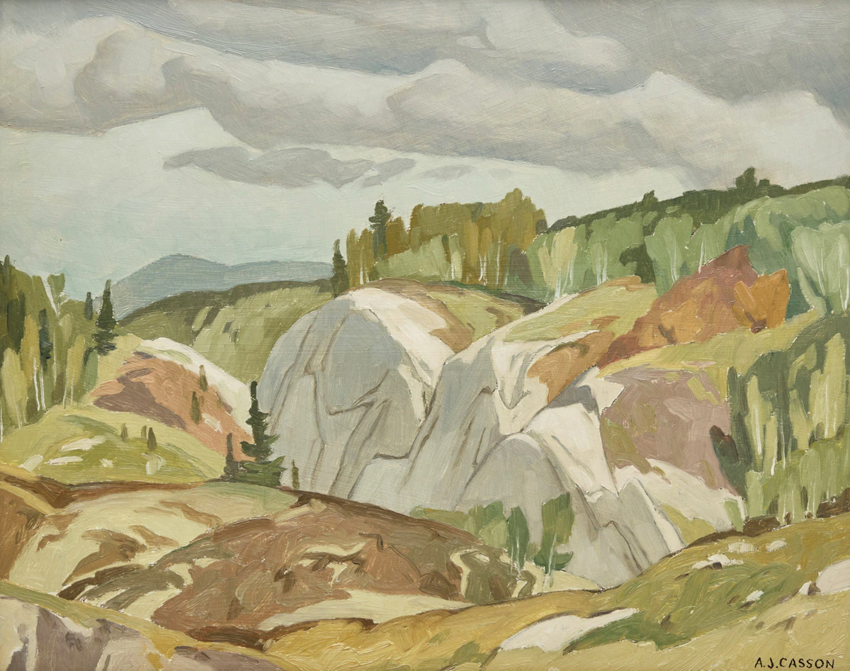 Alfred Joseph Casson, September at Espanola, oil on board