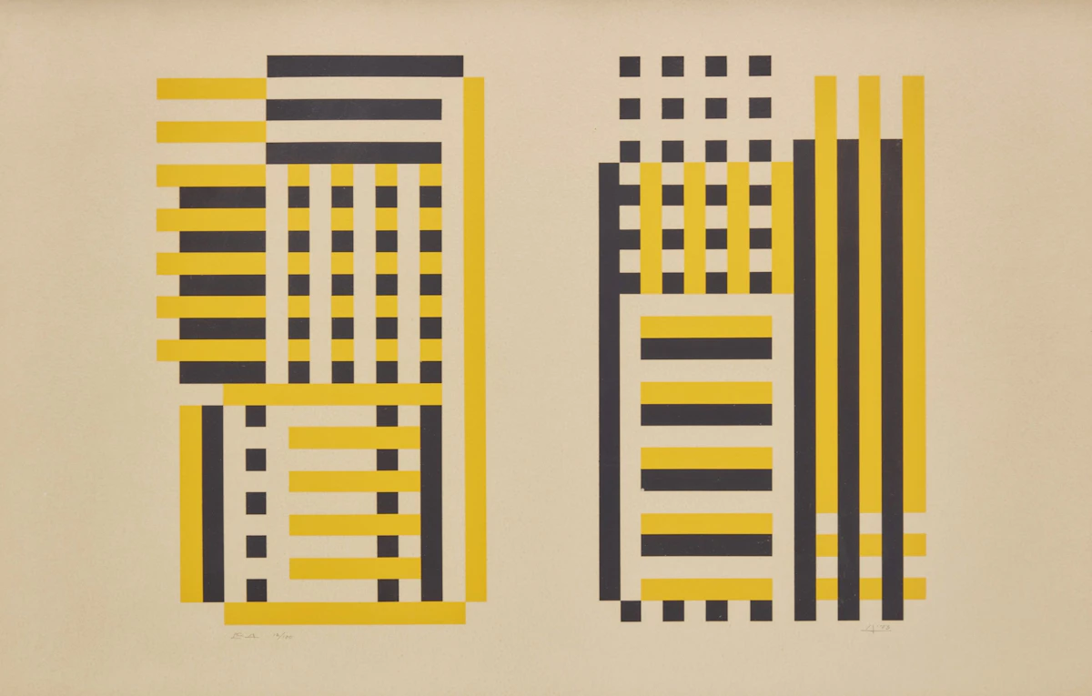 Josef Albers, Caracas, colour screenprint