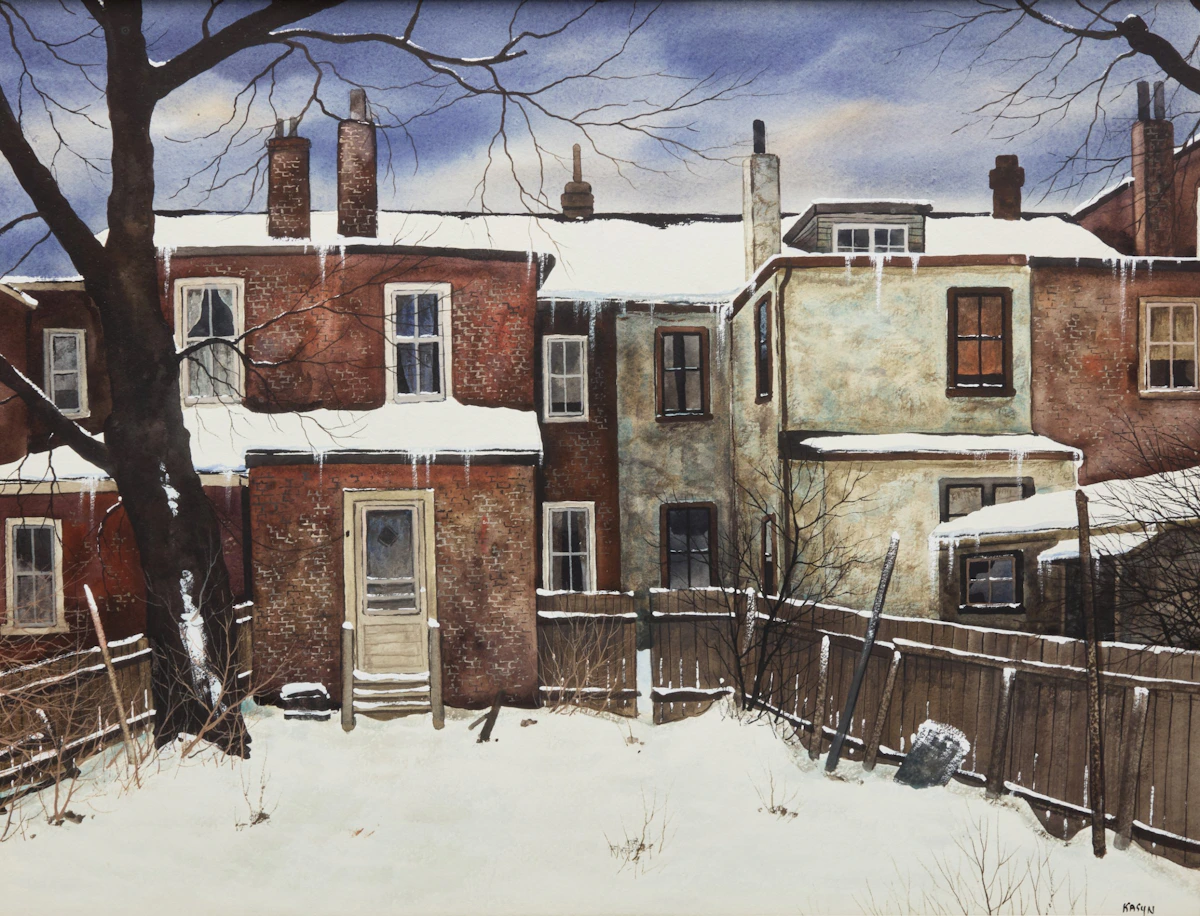 John Kasyn, On Major St., watercolour