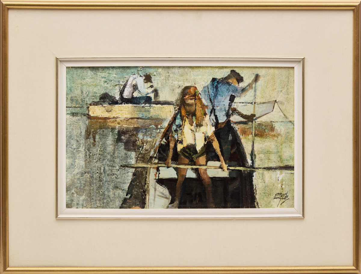 John Adrian Darley Dingle, Child of the Harbour, Cape Ann, oil on board - view 2