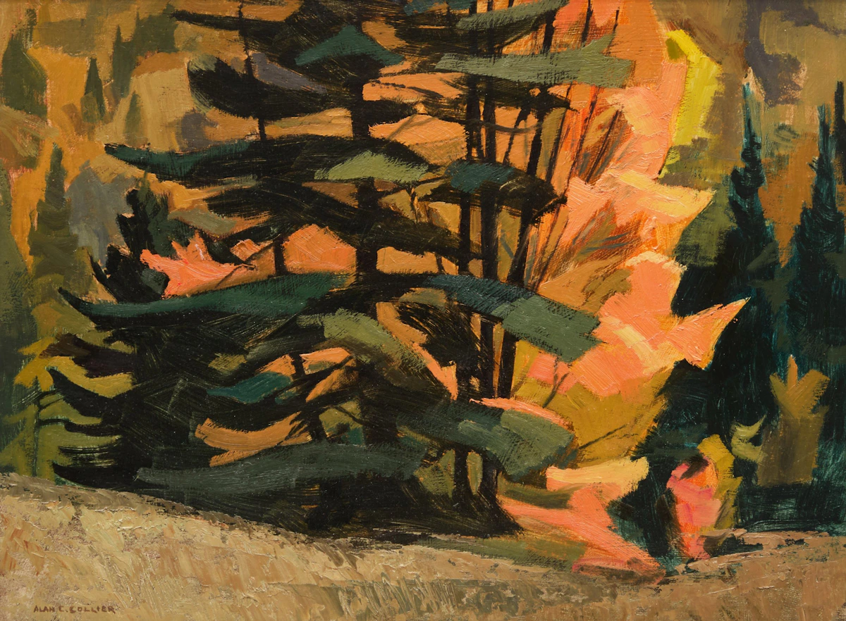 Alan Caswell Collier, Near Bell's Rapids, oil on board