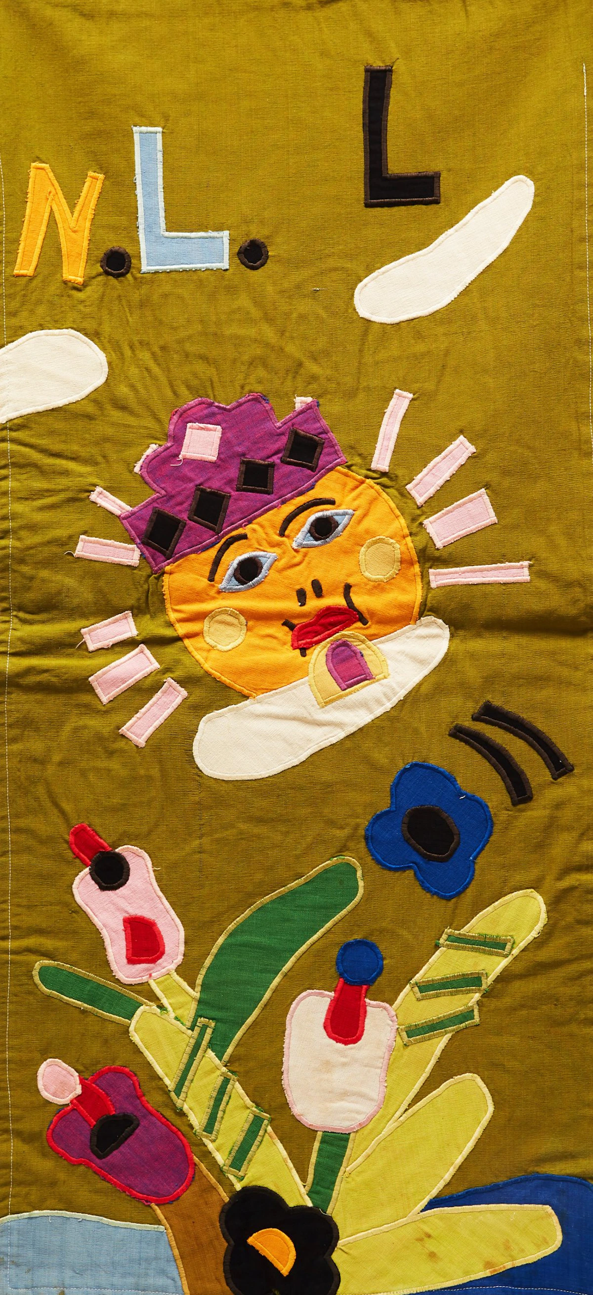 Norman Laliberté, Le Soleil (8 Panel Series), mixed media tapestry - view 3