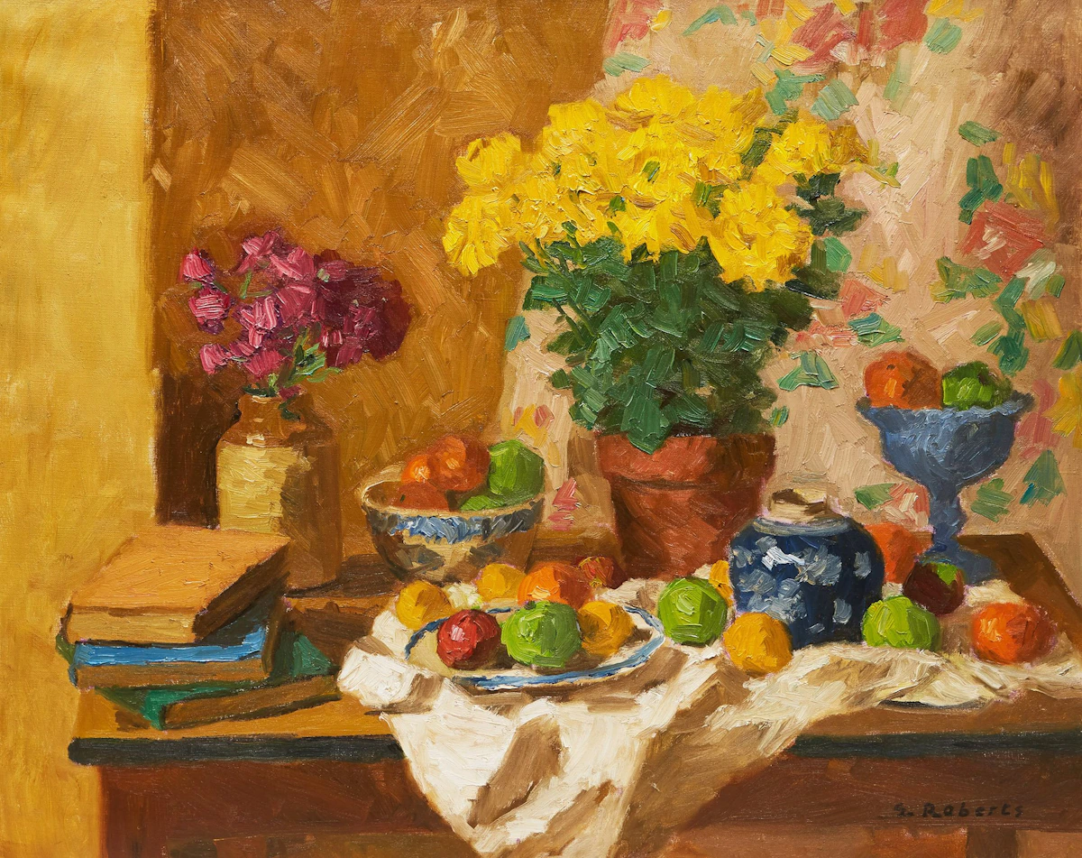 Still Life with Yellow Asters by William Goodridge Roberts
