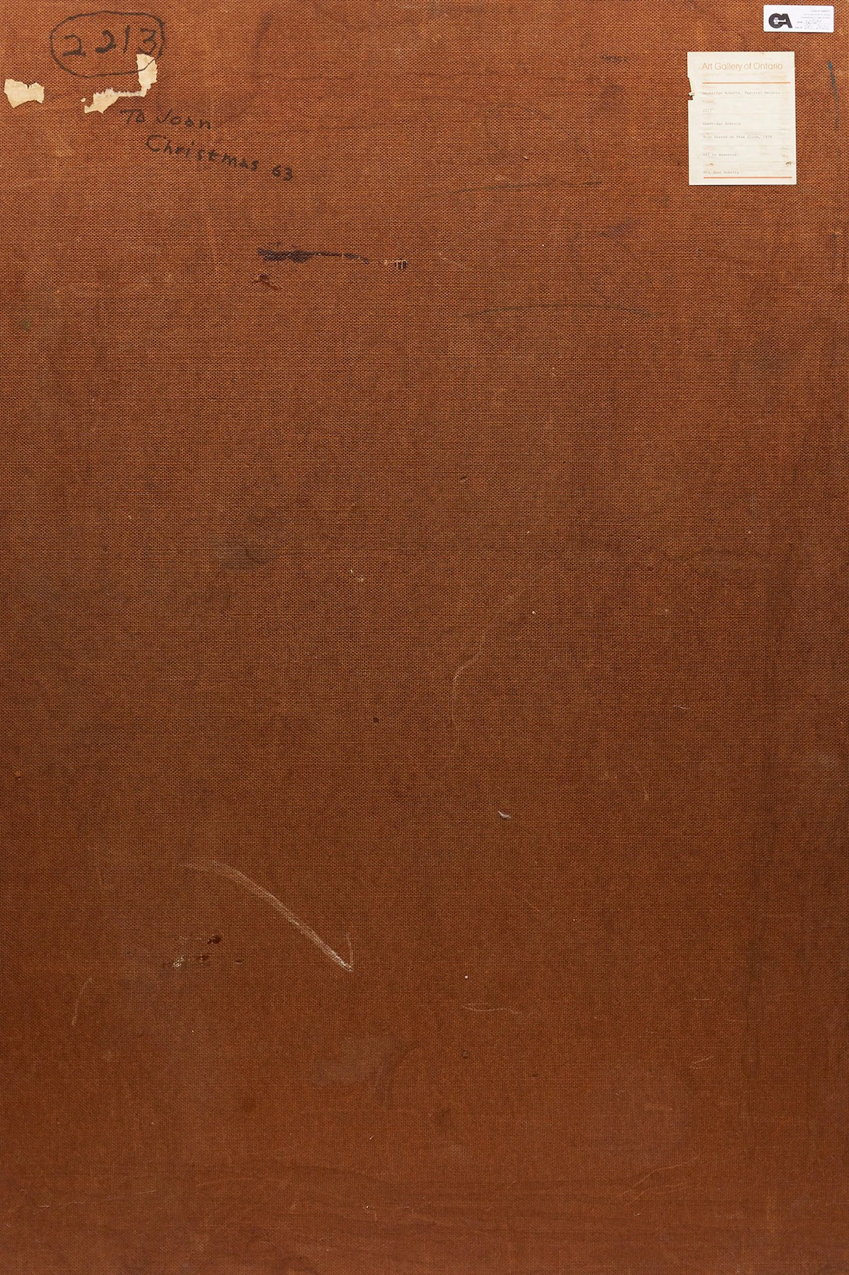 William Goodridge Roberts, Nude Seated on Pink Cloth, oil on board, 1958 - view 2