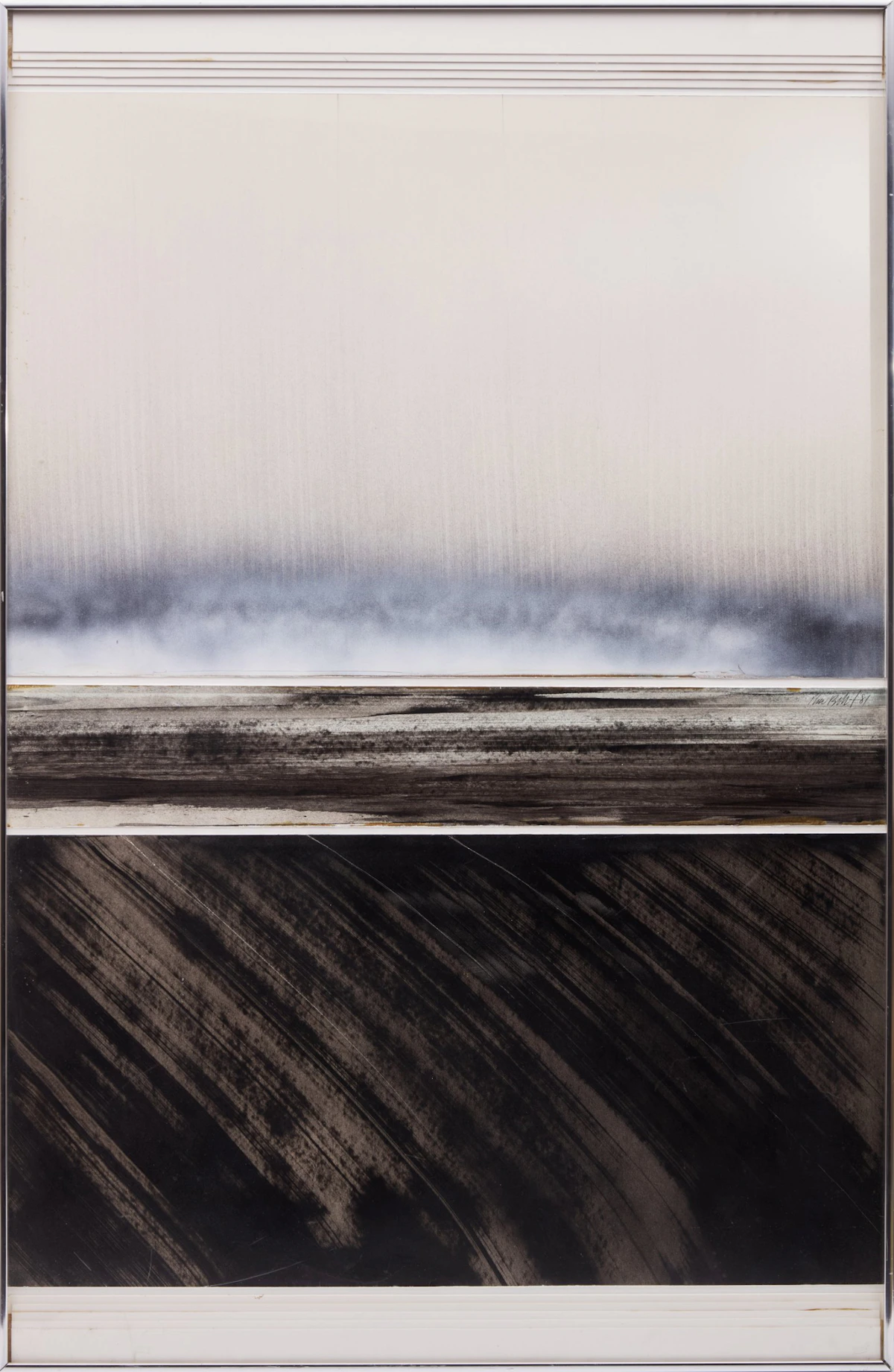 Ronald William Bolt, Wind Rake, oil and spray on board, 1981 - view 2