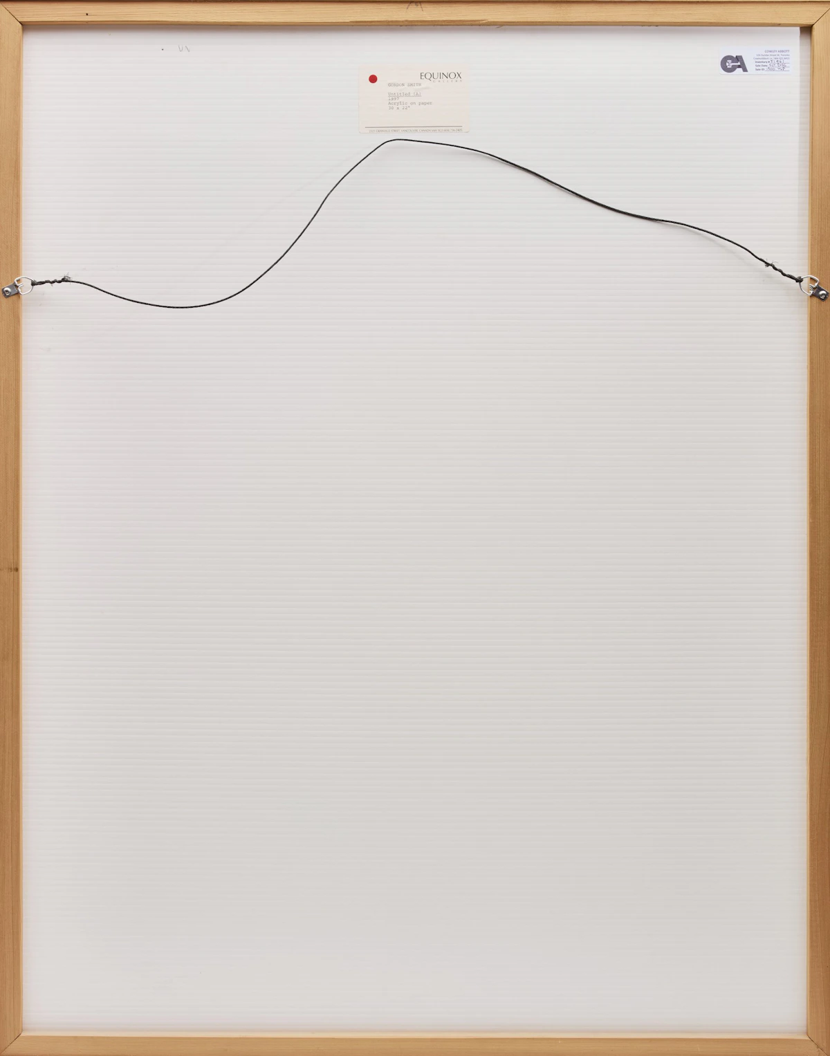 Gordon Appelbe Smith, Untitled (A), acrylic on paper, 1997 - view 3