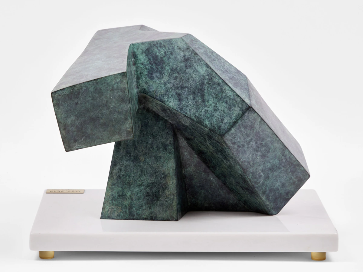 Ralph H. Hicks, Cool Bear, cast bronze on marble base - view 4