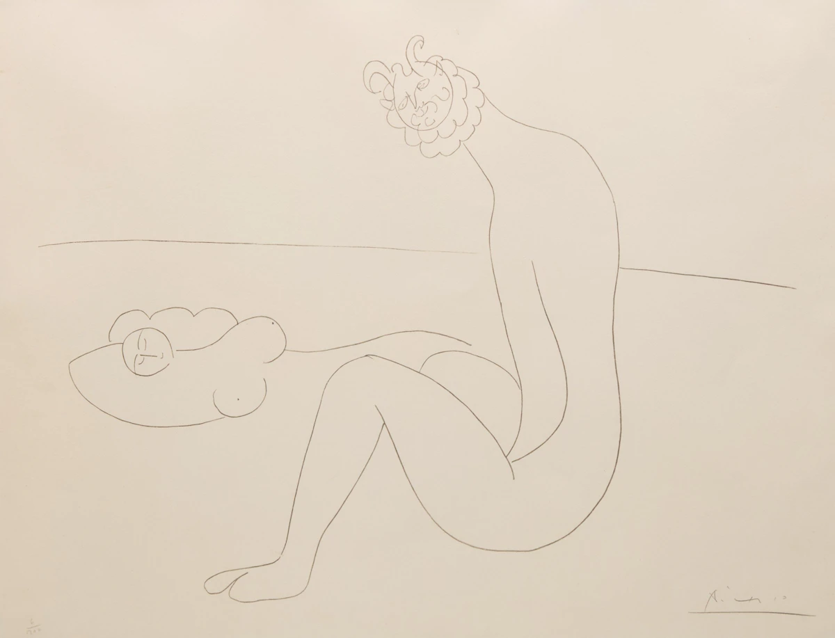 Pablo Picasso, Les dessins d'Antibes IV, lithograph