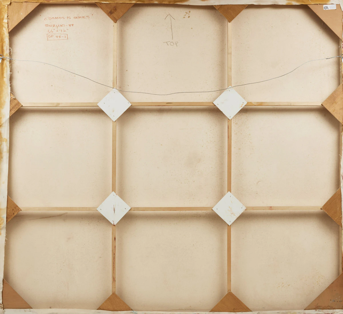 Aiko Suzuki, C.OSMOS.IS Series, oil on canvas, 1988 - view 2